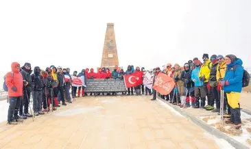 Sarıkamış Şehitleri için zirveye yürüdüler #kars