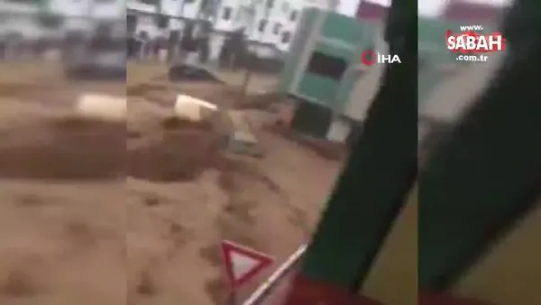 Fas’ta sel felaketinde 275 evi su bastı | Video