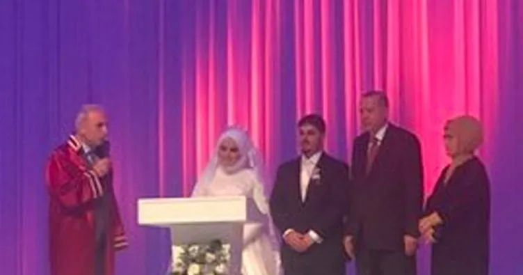 Başkanı Erdoğan, Mahir Ünal’ın kızının nikahına katıldı