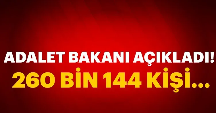 Adalet Bakanı Gül cezaevlerindeki tutuklu sayısını açıkladı