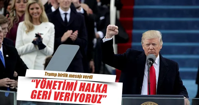 Trump: Güç yeniden halka geçti