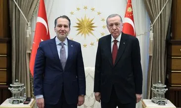 Başkan Erdoğan, Yeniden Refah Partisi Genel Başkanı Erbakan’ı kabul etti
