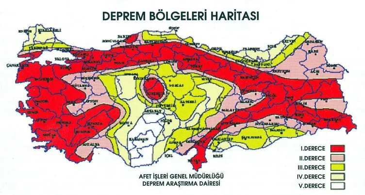 Türkiye’nin deprem haritası yenilendi