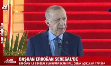 Son dakika: Başkan Erdoğan ile Senegal Cumhurbaşkanı Sall ortak açıklama yaptı: İkili ticaret hacmimiz 540 milyon doları aştı