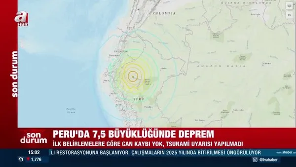 Son dakika! Peru’da 7.5 büyüklüğünde deprem | Video