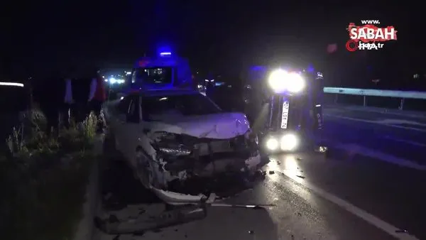 Alkollü sürücüler zincirleme kazaya neden oldu: 3 yaralı | Video