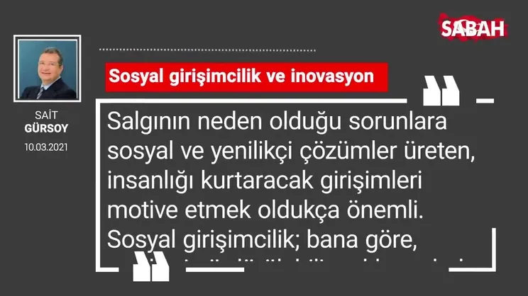 Sait Gürsoy | Sosyal girişimcilik ve inovasyon