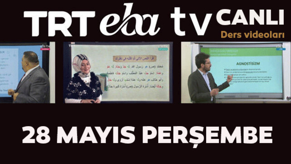 TRT EBA TV izle! (28 Mayıs 2020 Perşembe) Ortaokul, İlkokul, Lise dersleri 'Uzaktan Eğitim' canlı yayın | Video