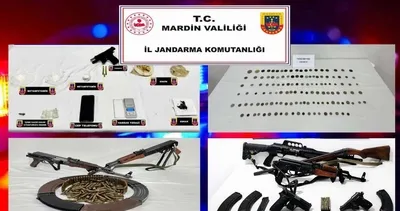 Mardin'de dev operasyon! Silah tarihi eser ve uyuşturucu ele geçirildi #mardin