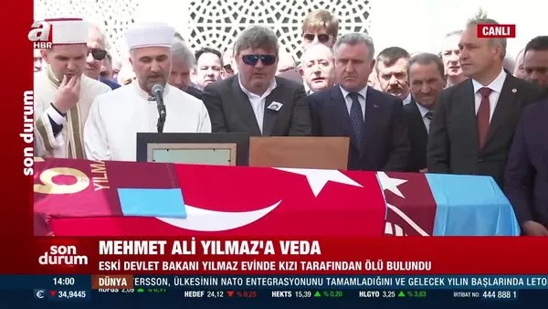 Eski bakan ve Trabzonspor Onursal Başkanı Mehmet Ali Yılmaz’a veda | Video