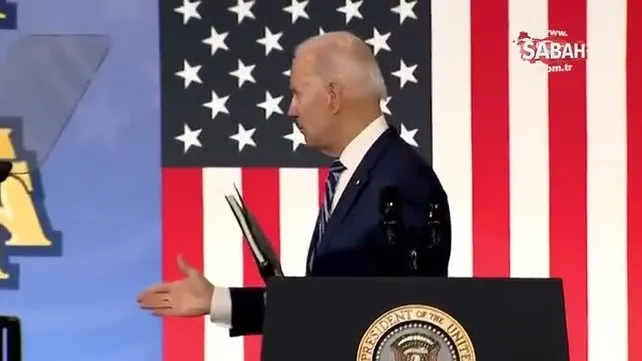 ABD lideri Biden, boşlukla tokalaştı | Video