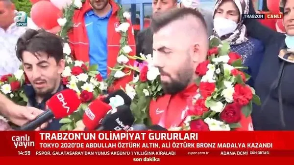 Paralimpik Olimpiyatları'nda altın madalya kazanan Abdullah Öztürk Trabzon'da!