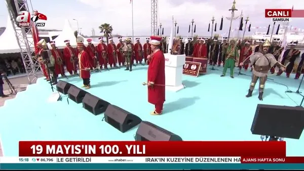 Samsun'da 19 Mayıs Atatürk'ü Anma, Gençlik ve Spor Bayramı 100. Yıl Törenleri'nde Mehteran konseri