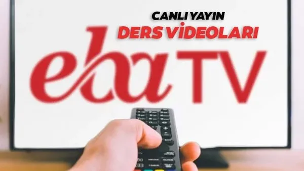 TRT EBA TV İlkokul, Ortaokul, Lise (30 Mart 2020 Pazartesi) Uzaktan Eğitim dersleri canlı yayın videoları izle | Video