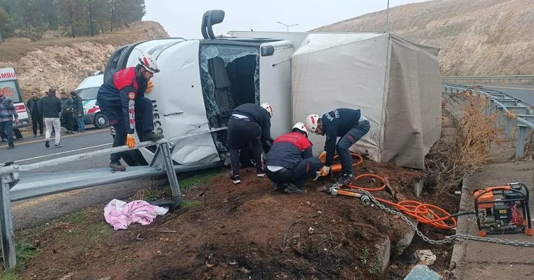 Şanlıurfa’da sıkışmalı kaza!