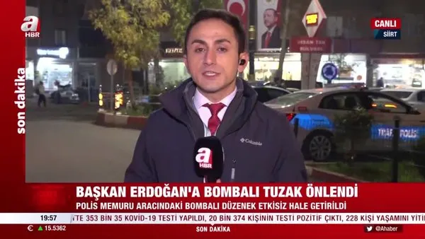 Son dakika: Başkan Erdoğan'a bombalı tuzak önlendi! Göreve gidecek polis durumu fark edince imha edildi | Video