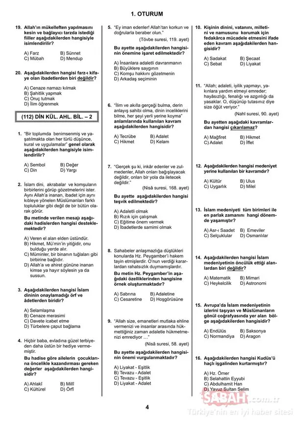 AÖL soruları ve cevapları açıklandı! 8-9 Aralık MEB ile Açık Lise AÖL sınav soruları ve cevapları 2018 burada!