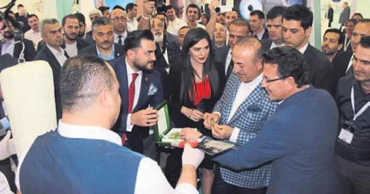 Çavuşoğlu fuarda performans denedi