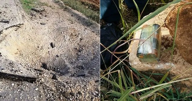 Derik’te PKK’lıların yola döşediği patlayıcı kontrollü bir şekilde patlatıldı