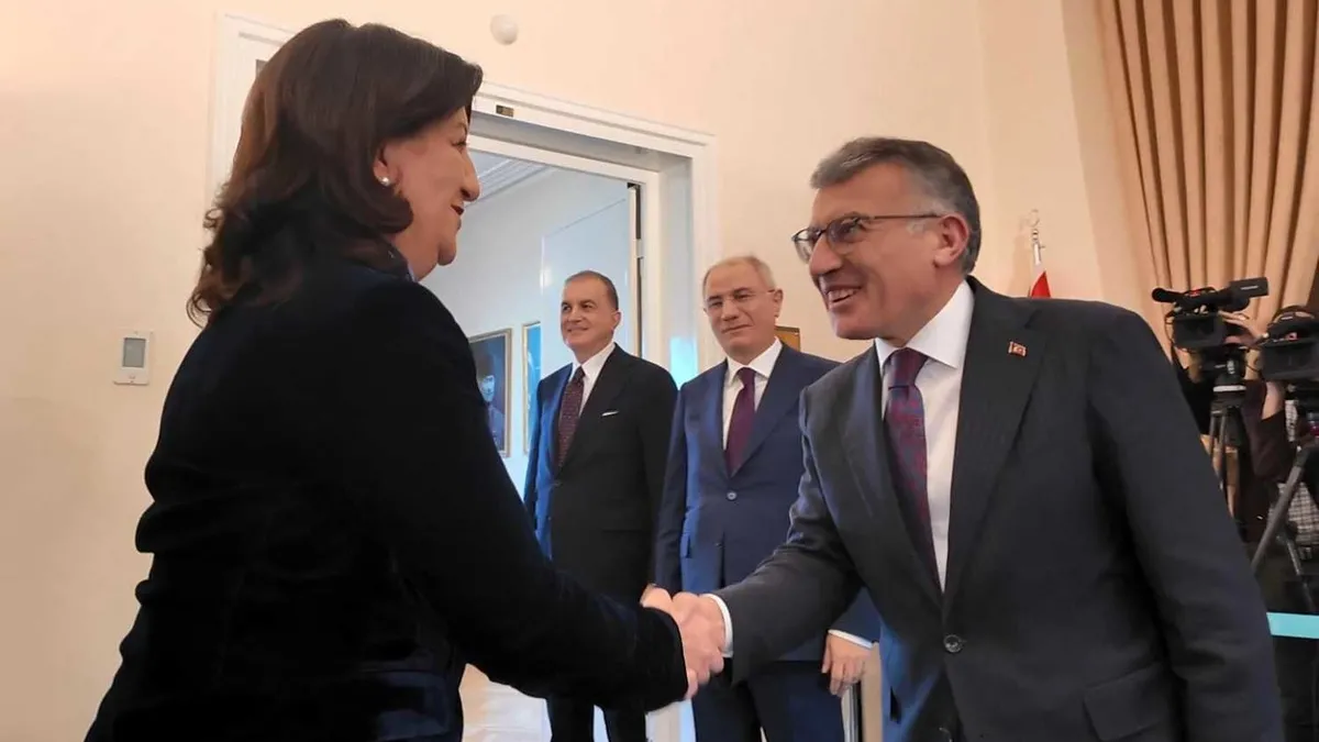 TBMM'de AK Parti ve DEM Parti heyetlerinin bir araya geldiği görüşme
