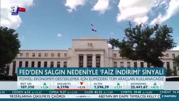 FED'den koronavirüs nedeniyle faiz indirimi sinyali
