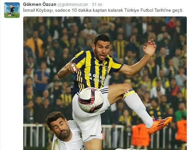 Fenerbahçe - Gençlerbirliği maçında kırmızı kart gören İsmail Köybaşı sosyal medyayı salladı