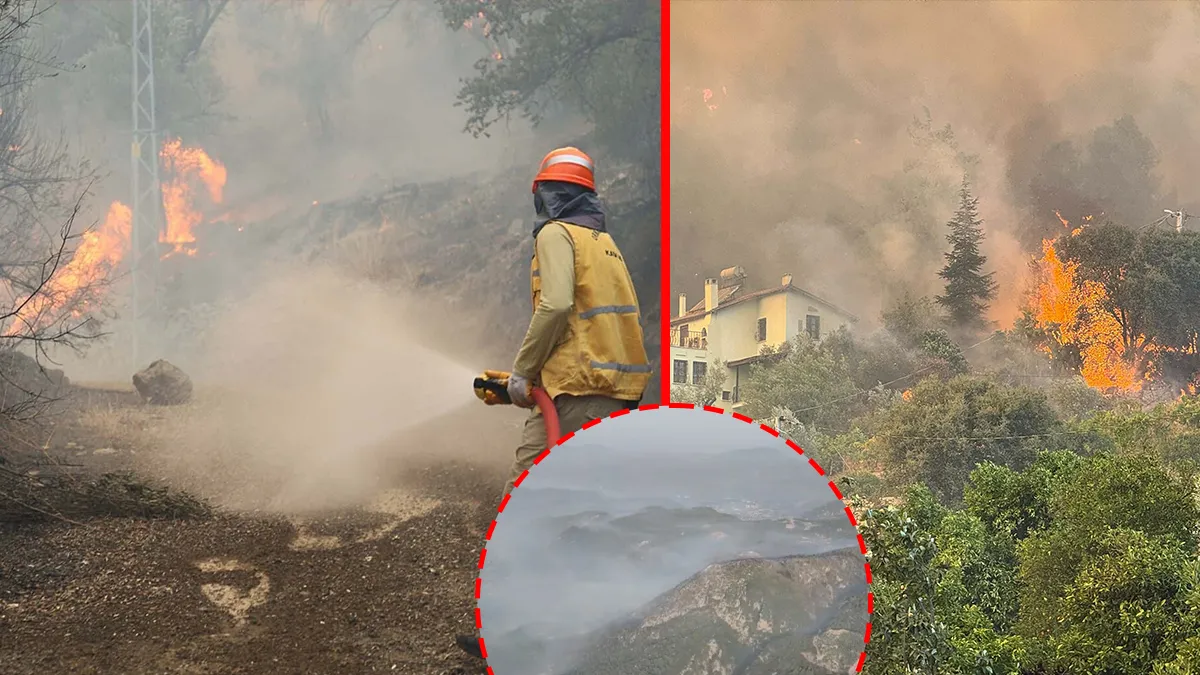 Muğla’da korkutan orman yangını! Alevler yerleşim yerlerine ulaştı: İkinci günde havadan ve karadan müdahale devam ediyor! Muğla’da korkutan orman yangını! Alevler yerleşim yerlerine ulaştı: İkinci günde havadan ve karadan müdahale devam ediyor!