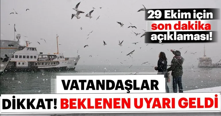 Meteoroloji’den İstanbullulara son dakika müjdesi! İstanbul’a ne zaman kar yağacak? Hava durumu