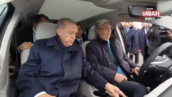 Başkan Erdoğan, Tokayev'e TOGG hediye etti | Video
