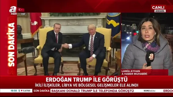 Başkan Erdoğan, ABD Başkanı Donald Trump ile görüştü