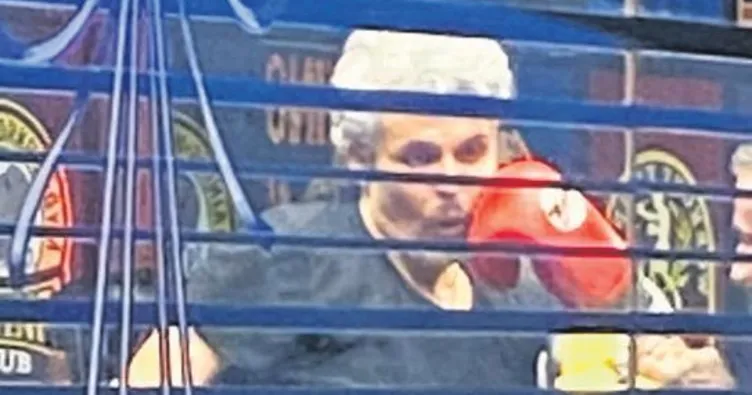 Boks antrenmanında!