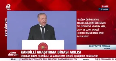 Son Dakika: Başkan Erdoğan’dan Kandilli Bilim, Teknoloji ve Araştırma Binası Açılış Programında önemli açıklamalar | Video