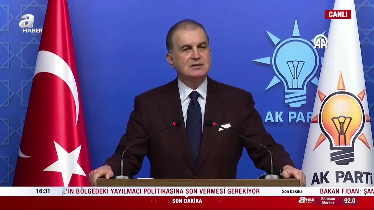 AK Parti Sözcüsü Ömer Çelik MKYK toplantısının ardından açıklamalarda bulundu videosunu izle AK Parti Sözcüsü Ömer Çelik MKYK toplantısının ardından açıklamalarda bulundu videosunu izle