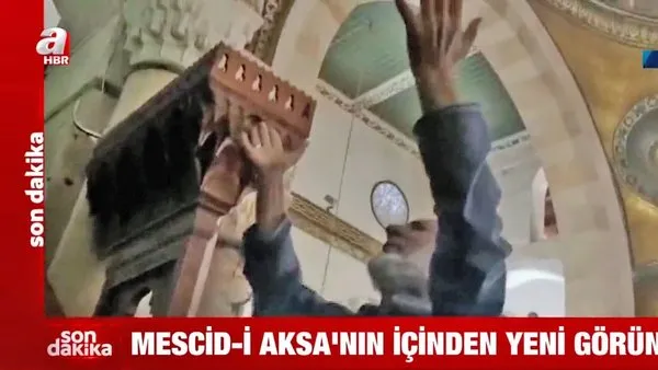 Son dakika haberleri... Mescid-i Aksa'nın içinde yürekleri yakan dua! İsrail vahşeti kamerada