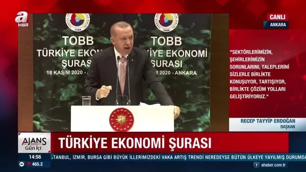 Son dakika: Cumhurbaşkanı Erdoğan'dan TOBB Ekonomi Şurası'nda önemli açıklamalar | Video