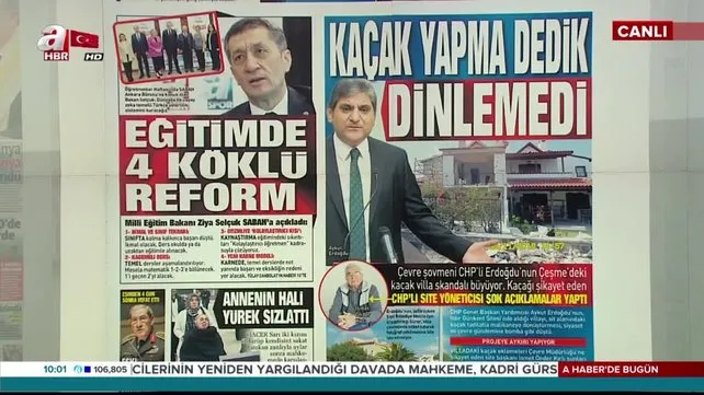 CHP Genel Başkan Yardımcısı Aykut Erdoğdu’nun villasına kaçak tadilat!