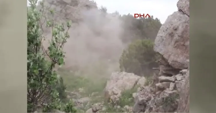 Herekol’da PKK’nın 3 mağarasında 18 ton malzeme ele geçirildi