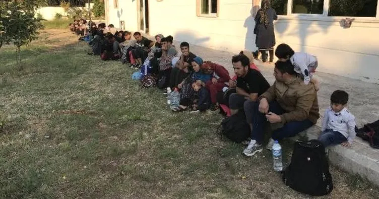 Ayvacık’ta 60 kaçak göçmen yakalandı