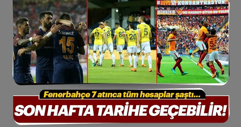 Fenerbahçe’nin 7 golü her şeyi değiştirdi! Şampiyonluk senaryoları...