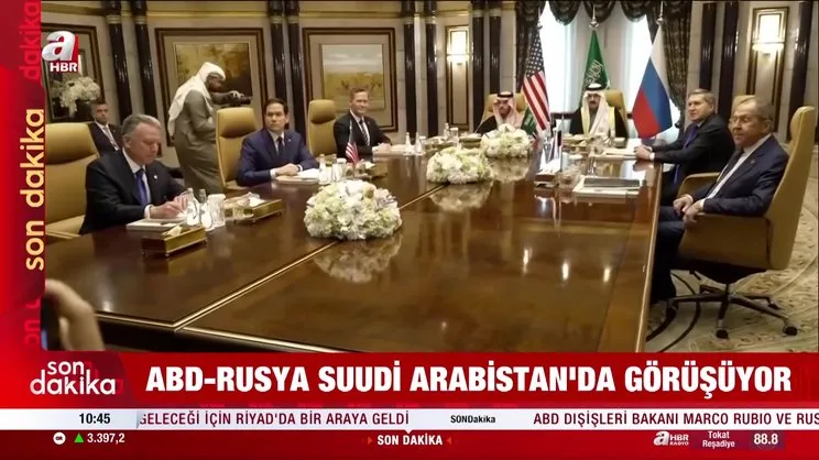 ABD ve Rus heyetleri Riyad’da görüşmelere başladı | Video