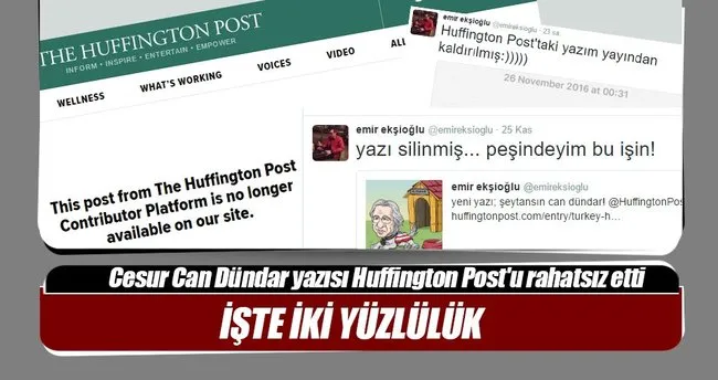 Huffington Post’un iki yüzlülüğü