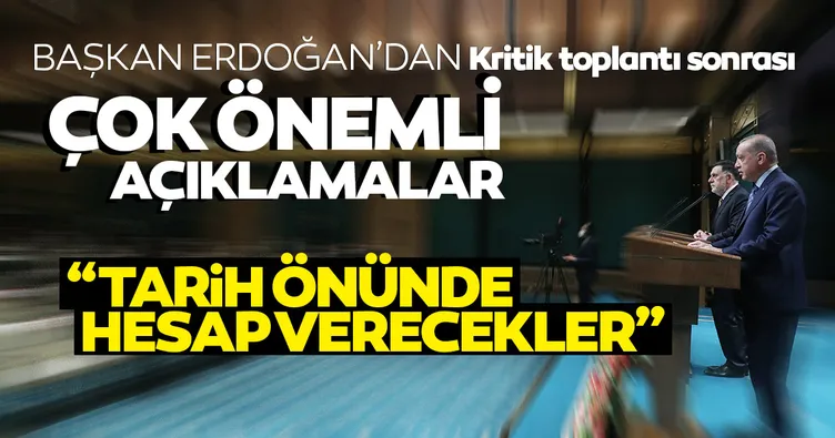 Başkan Erdoğan ve Libya Başbakanı Sarrac'tan ortak basın toplantısı