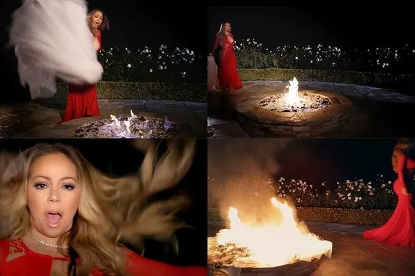 Mariah Carey 900 bin TL’lik gelinliği yaktı!