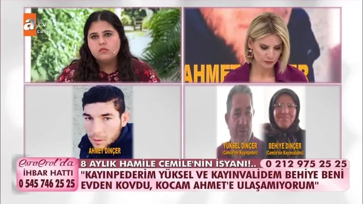 Esra Erol'da büyük yüzleşme! Evden kovulan Cemile'nin kocası Ahmet canlı yayında... | Video