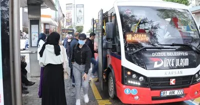 Düzce’de 3 günde 126 bin yolcu taşındı #duzce