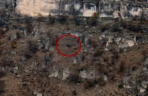 Siirt’te düşen askeri helikopterin ilk görüntüleri