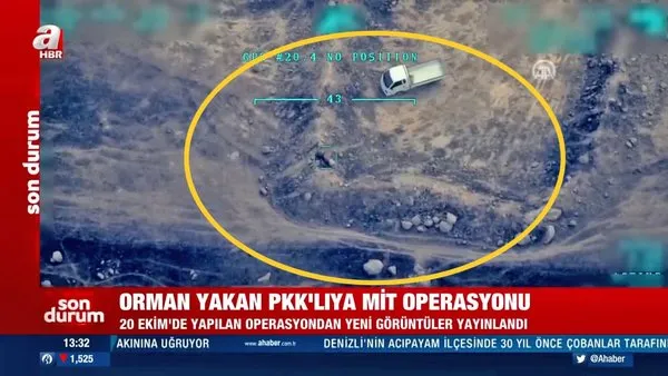 SON DAKİKA: Orman yakan PKK'lı teröristin vurulma anı kamerada | Video