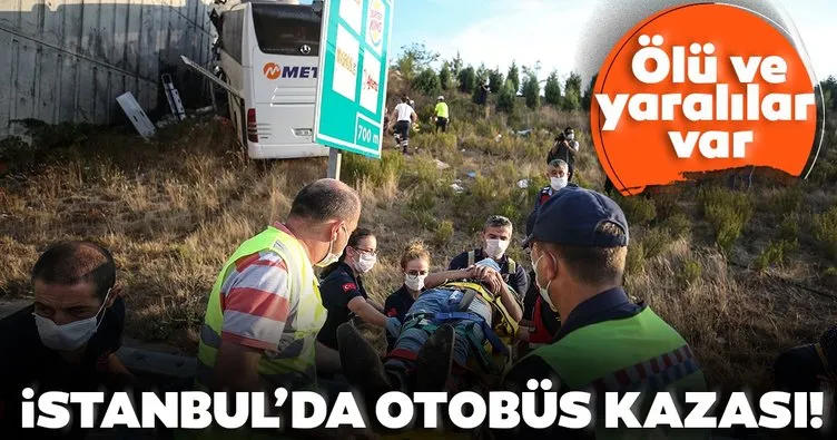 Son dakika: Sarıyer Kuzey Marmara Otoyolu'nda otobüs yoldan çıktı! Ölü ve yaralılar var