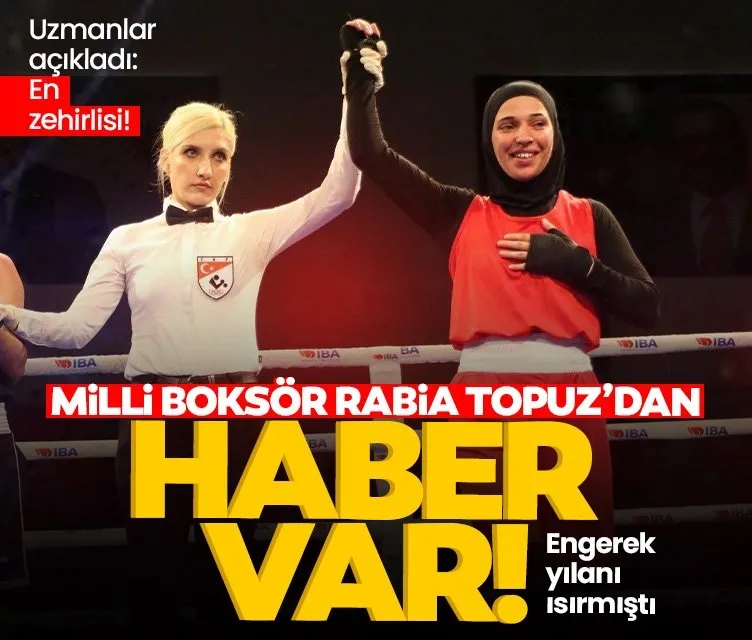 Milli boksör Rabia Topuz yaşam savaşı veriyor: Engerek yılanı ısırdı!