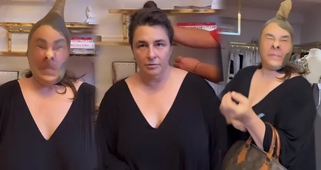 Estetikli ünlüleri tiye alan Esra Dermancıoğlu yüzünü çorapla gerdirdi! 'Oldu mu?' diye sordu sosyal medya yıkıldı! Estetikli ünlüleri tiye alan Esra Dermancıoğlu yüzünü çorapla gerdirdi! 'Oldu mu?' diye sordu sosyal medya yıkıldı!